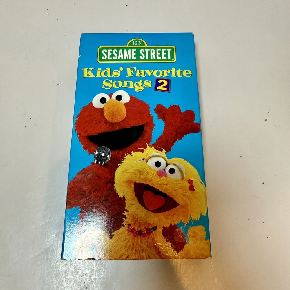 Sesame Street - Kids' Favorite Songs 2 (VHS, 2001)  ***TESTED***